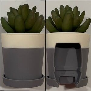 Bath & Body Works desktop eucalyptus plant Pocketbac hand sanitizer holder /RARE